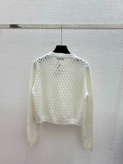 25fw Hollow knit sweater