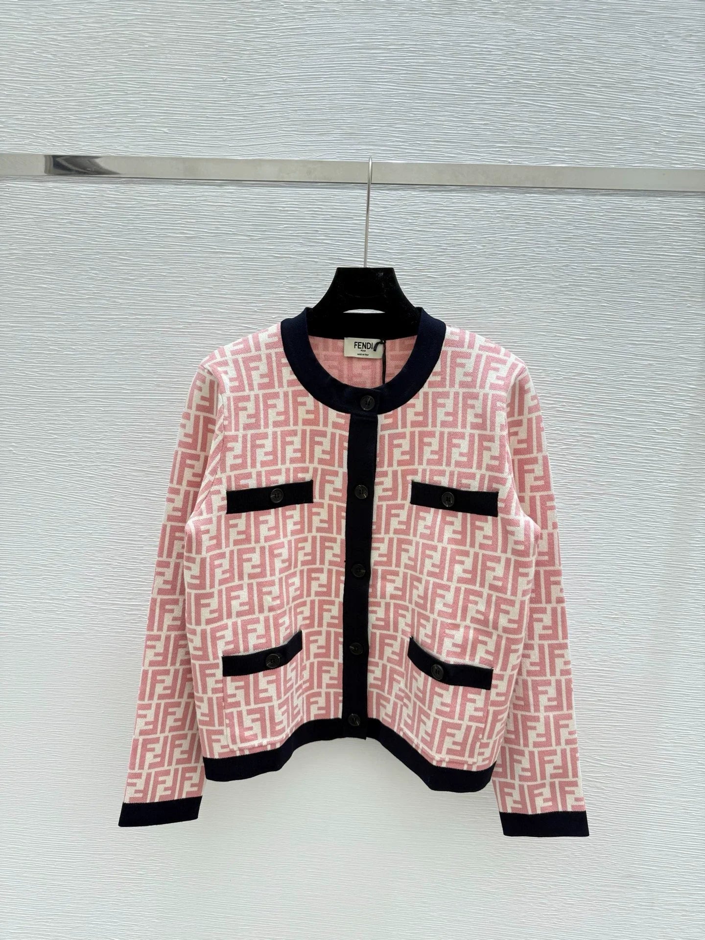 25fw Old flower knitted cardigan