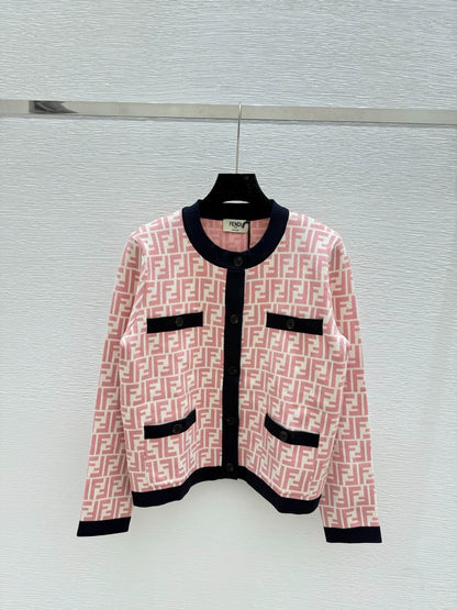 25fw Old flower knitted cardigan