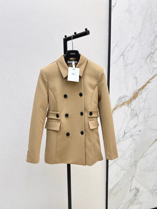 25fw Classic Lapel Double-Breasted Blazer