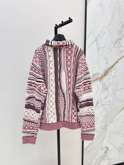 25fw Flower jacquard sweater