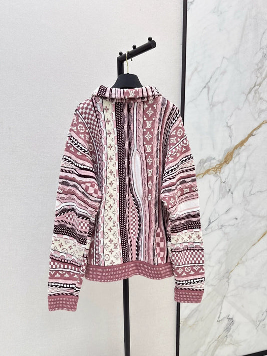 25fw Flower jacquard sweater