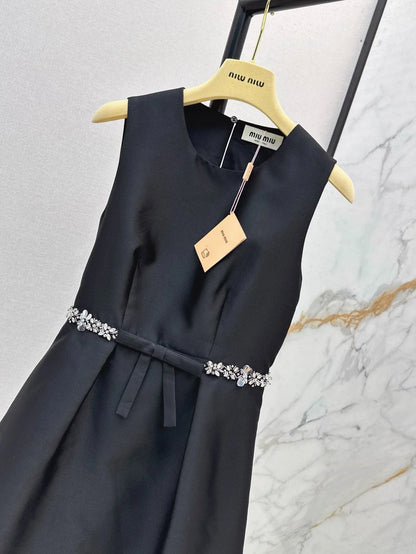 25fw Sequined sleeveless dress