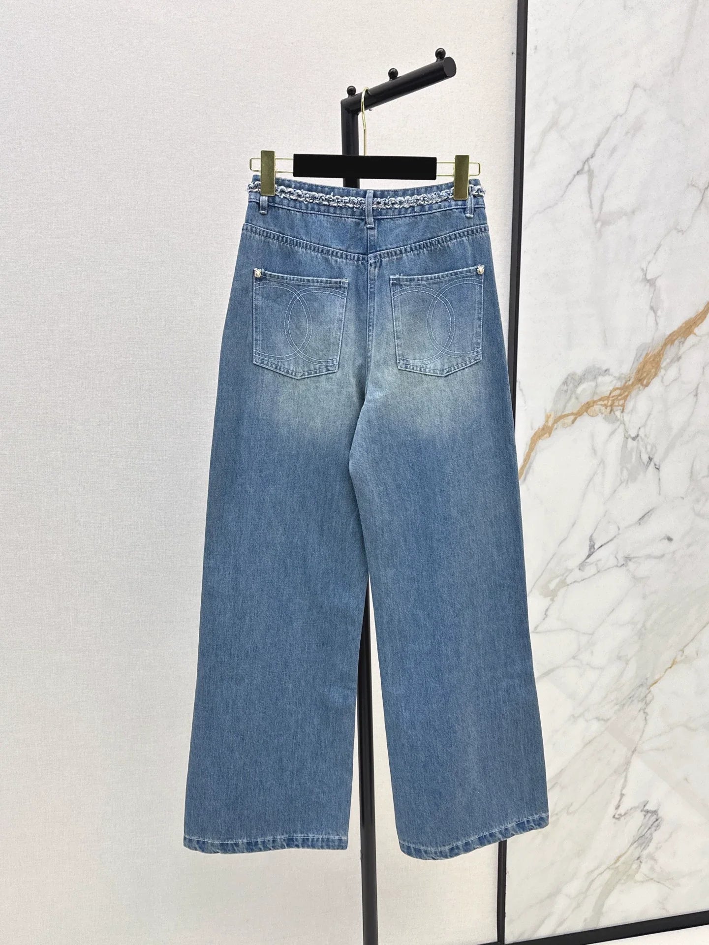 25 new nostalgic washed denim straight pants