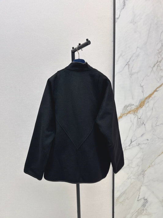 25fw Old flower double-sided short cape coat