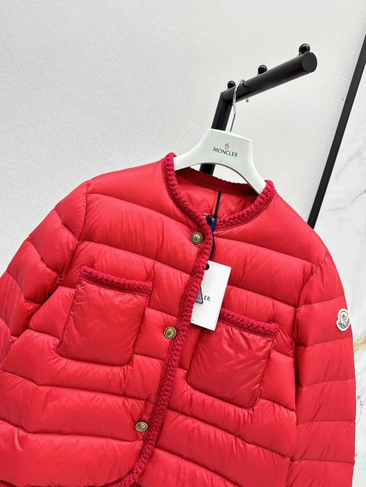 25fw Knitted and spliced down jacket