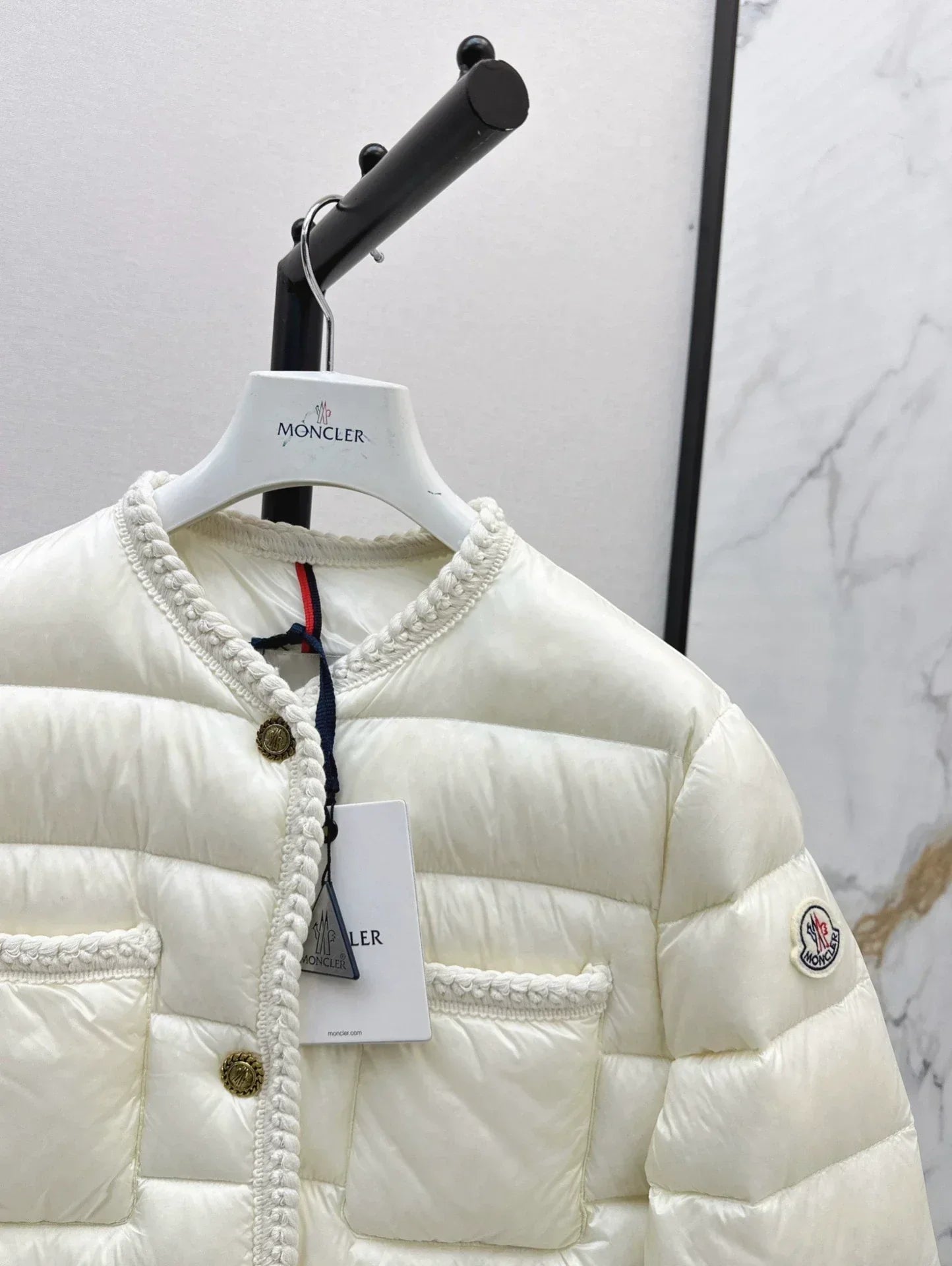 25fw Knitted and spliced down jacket