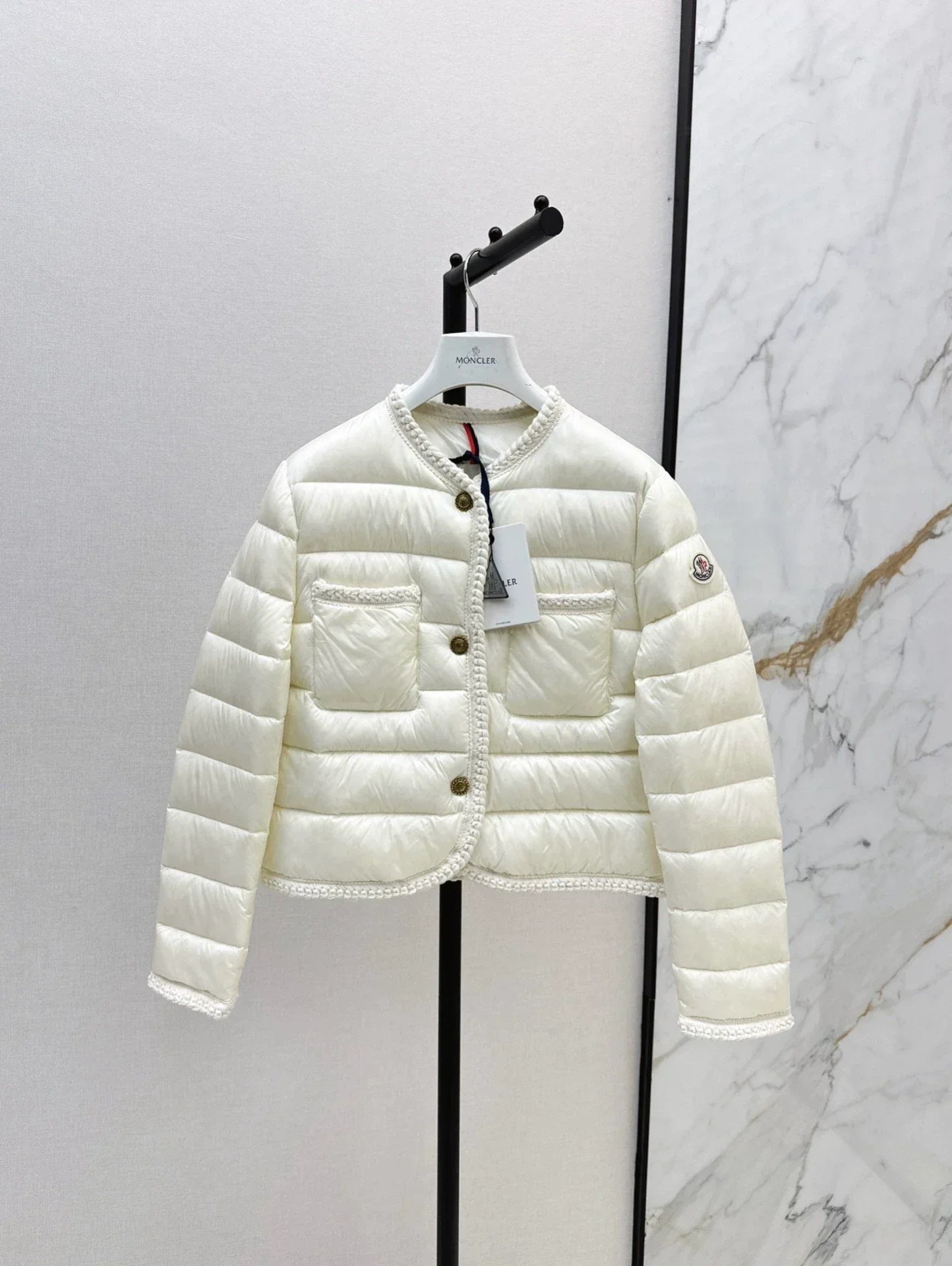 25fw Knitted and spliced down jacket