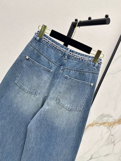 25 new nostalgic washed denim straight pants