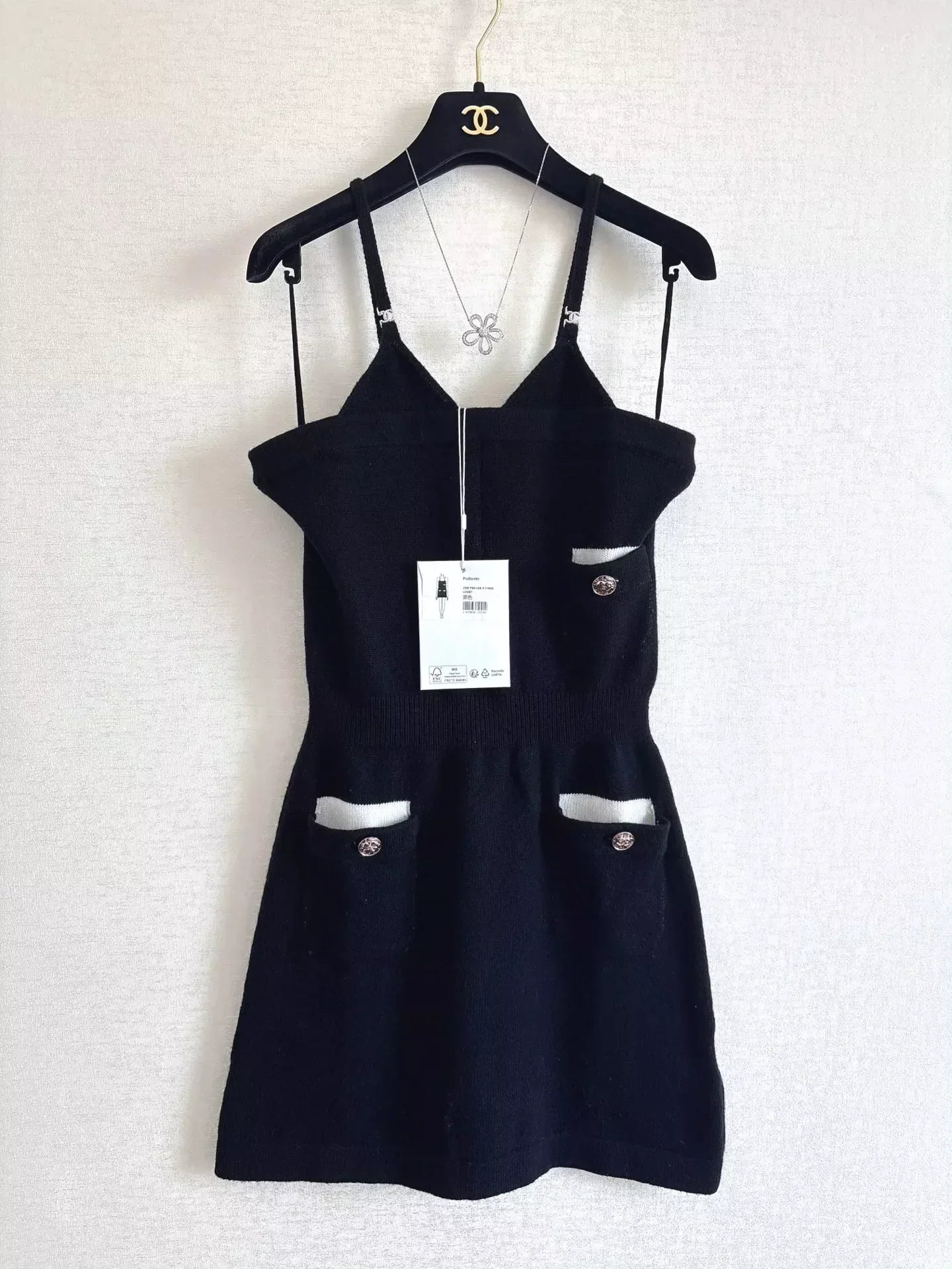 25fw Knitted camisole dress