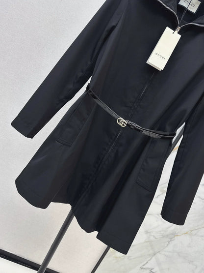25fw Collar long windbreaker