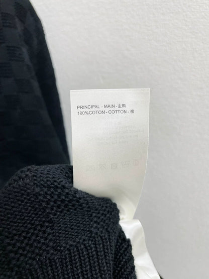 25fw Checkered dark patterned sweater