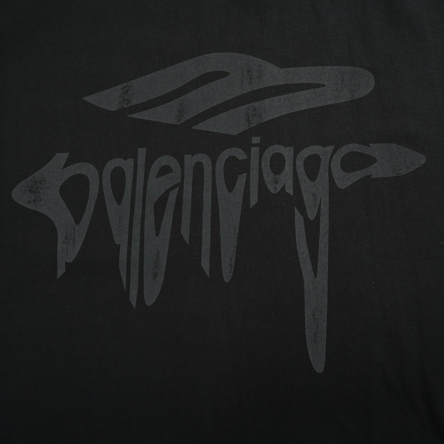 logo dissolving frayed short sleeves