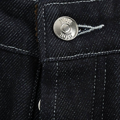 Series embroidered denim trousers