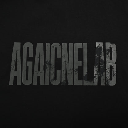 25ss Ruptured reverse letter print short sleeves