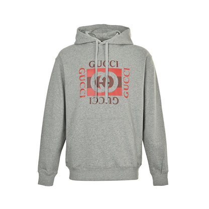 25FW block print hooded sweatshirt