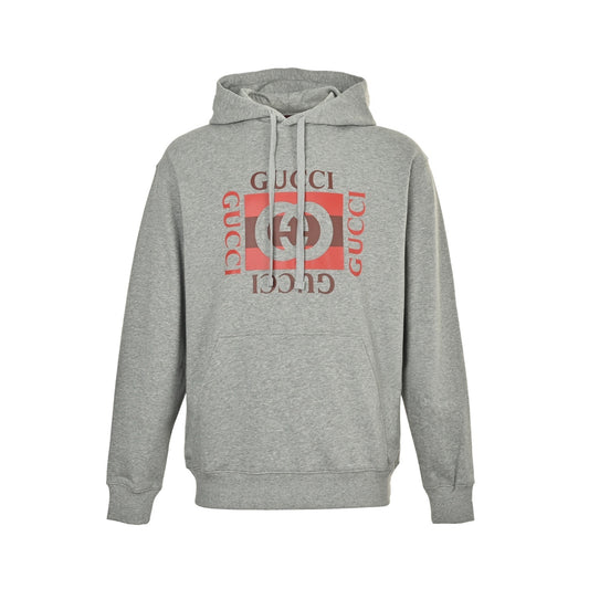 25FW block print hooded sweatshirt