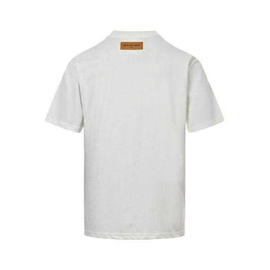 25ss Embroidered monogram short sleeves