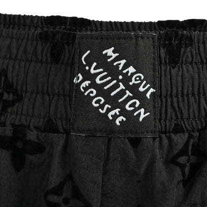 25ss full printed floral flocking beach shorts