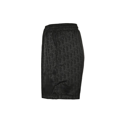 D 25 Old flower dark pattern jacquard beach shorts