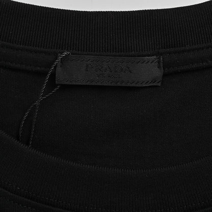 25ss Overlapping embroidered triangle logo short sleeves