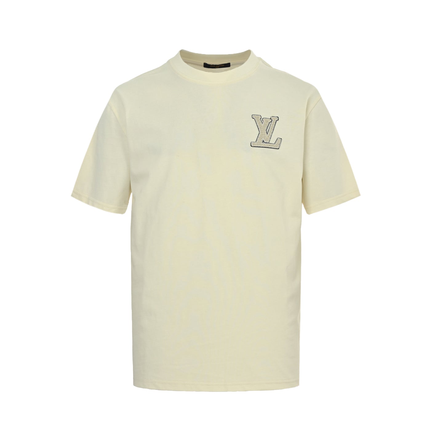 25ss woven embroidered letter logo short sleeved shirt