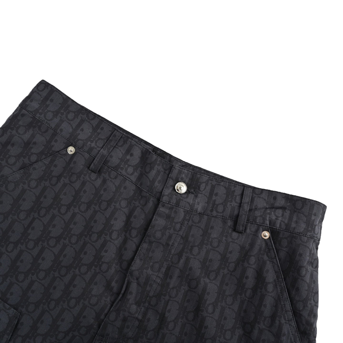 25ss full print vintage denim shorts