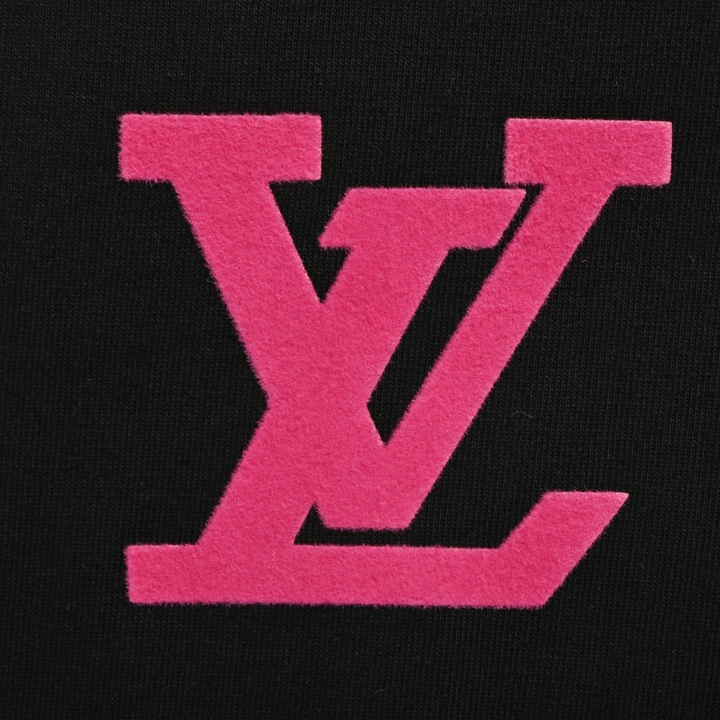 25ss front and back logo flocking print short sleeves