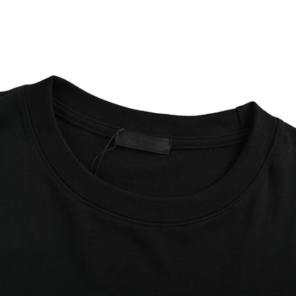 25ss Overlapping embroidered triangle logo short sleeves