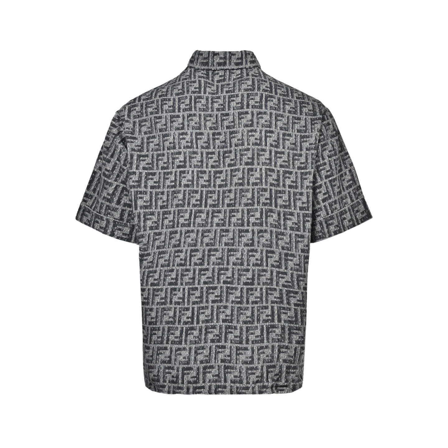 25ss Topstitched FF jacquard short-sleeved shirt