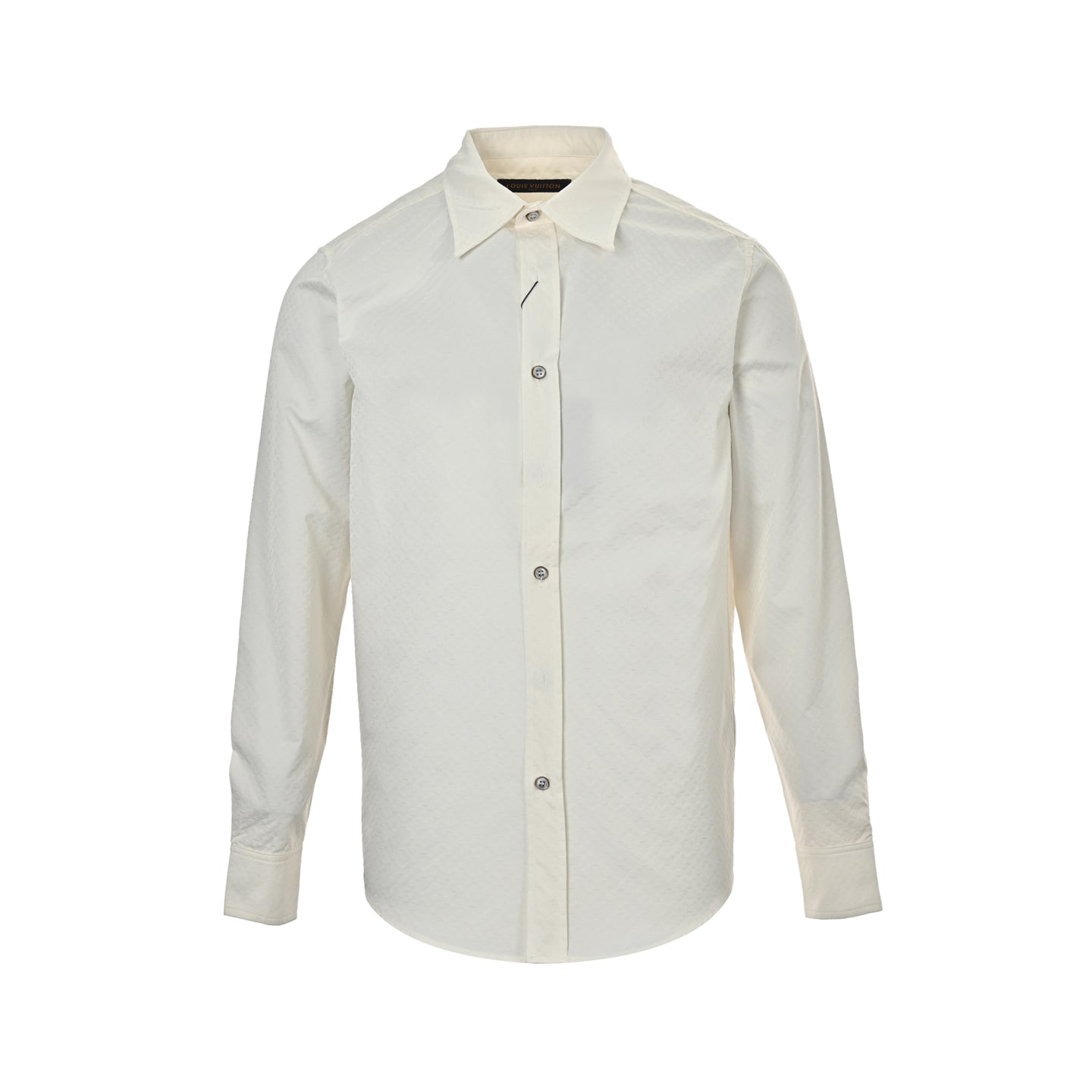 Jacquard shirt with dark pattern and monogram print