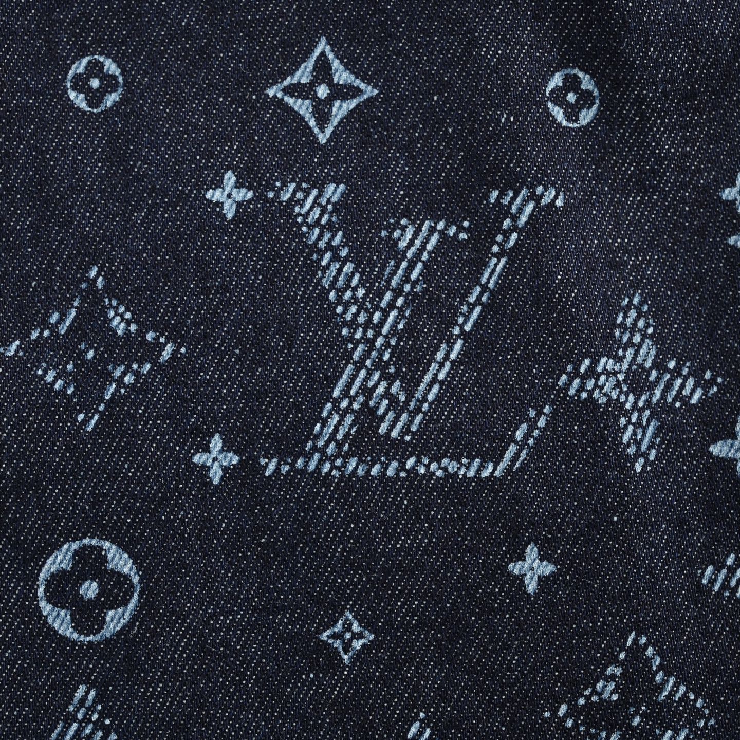 25ss full print vintage denim shorts