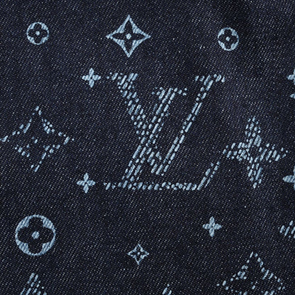 25ss full print vintage denim shorts