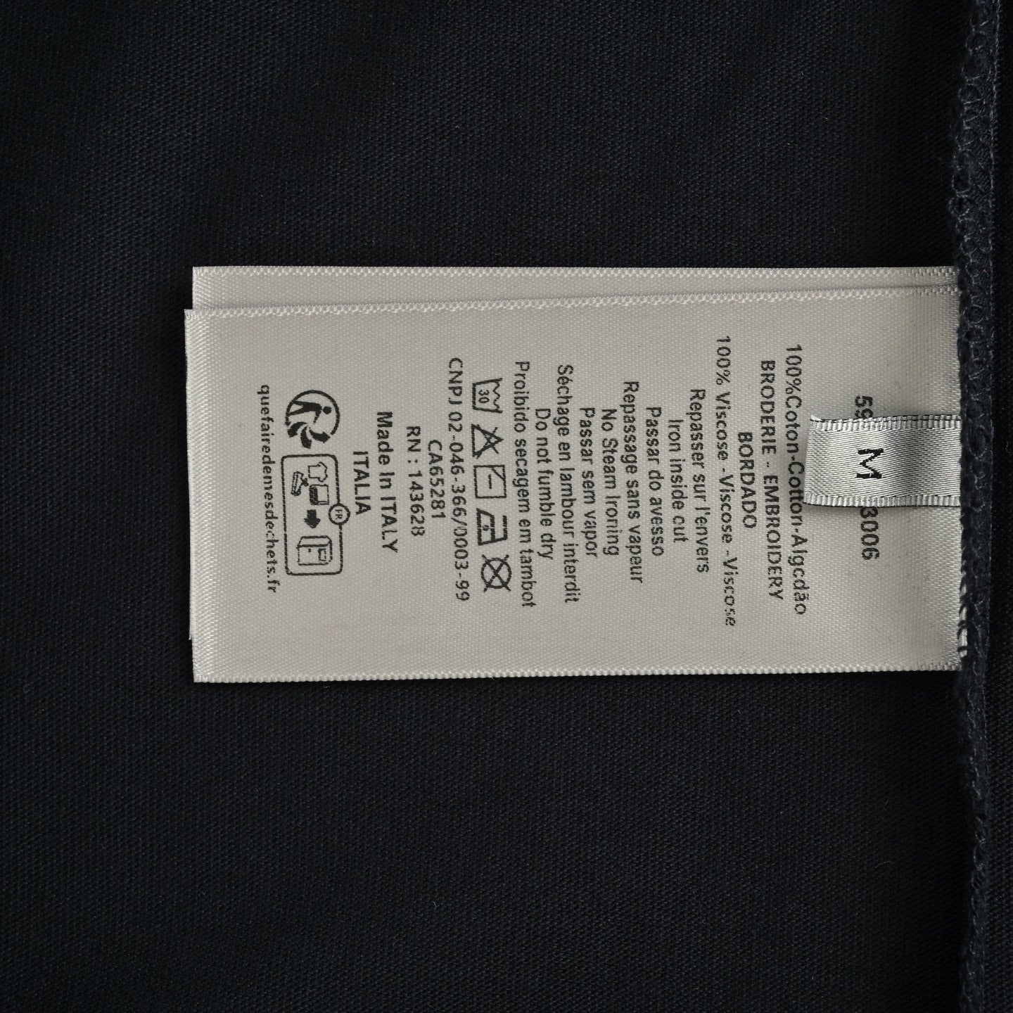 25 Neckline Letter Jacquard Webbing Short Sleeves