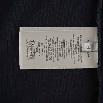 25 Neckline Letter Jacquard Webbing Short Sleeves