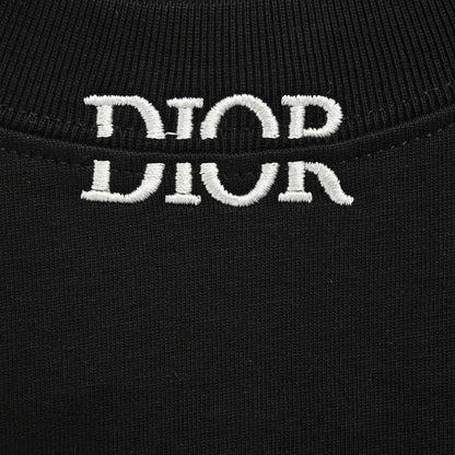 25ss Short sleeves with letter embroidery on neckline