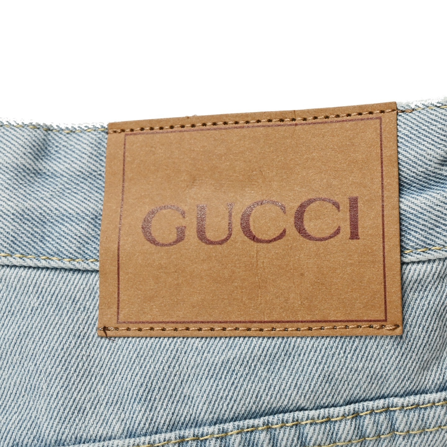 G 25 Washed blue denim shorts