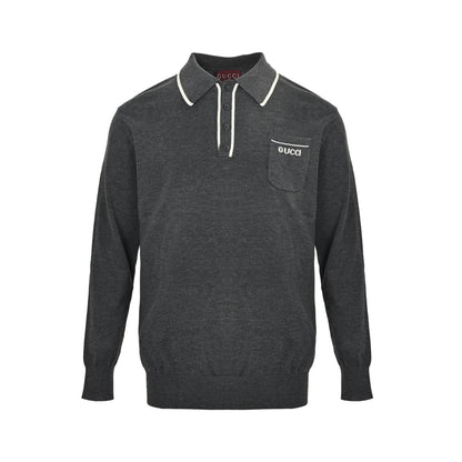 25FW Knitted Polo Sweater