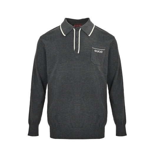 25FW Knitted Polo Sweater