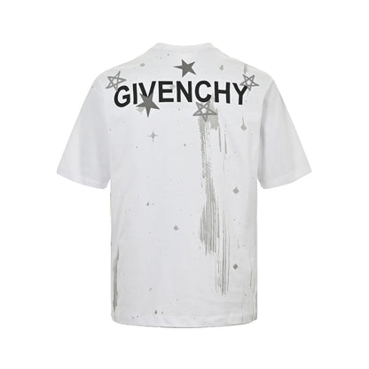 Star and letter print short sleeves