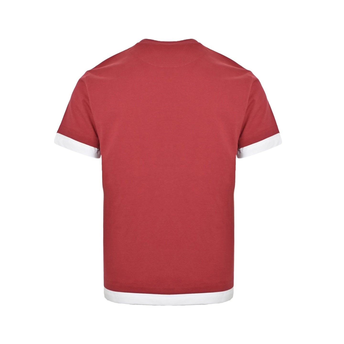 25ss fake two-piece spliced short sleeved shirt