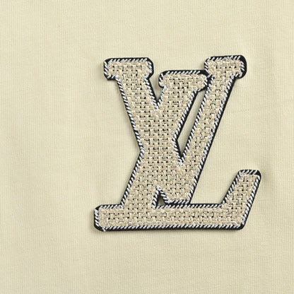 25ss woven embroidered letter logo short sleeved shirt