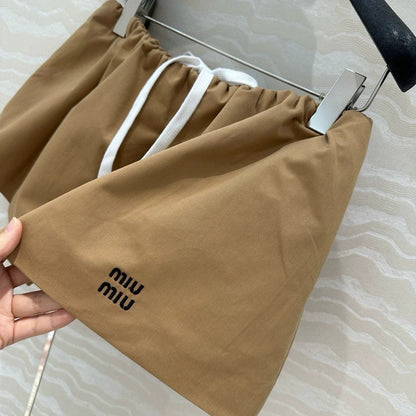 Double-layer flower bud puffy miniskirt