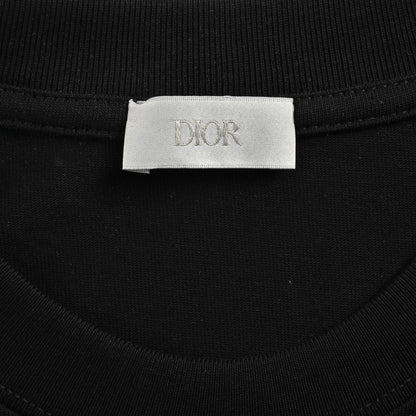 Presbyopic appliqué embroidered letter short sleeves