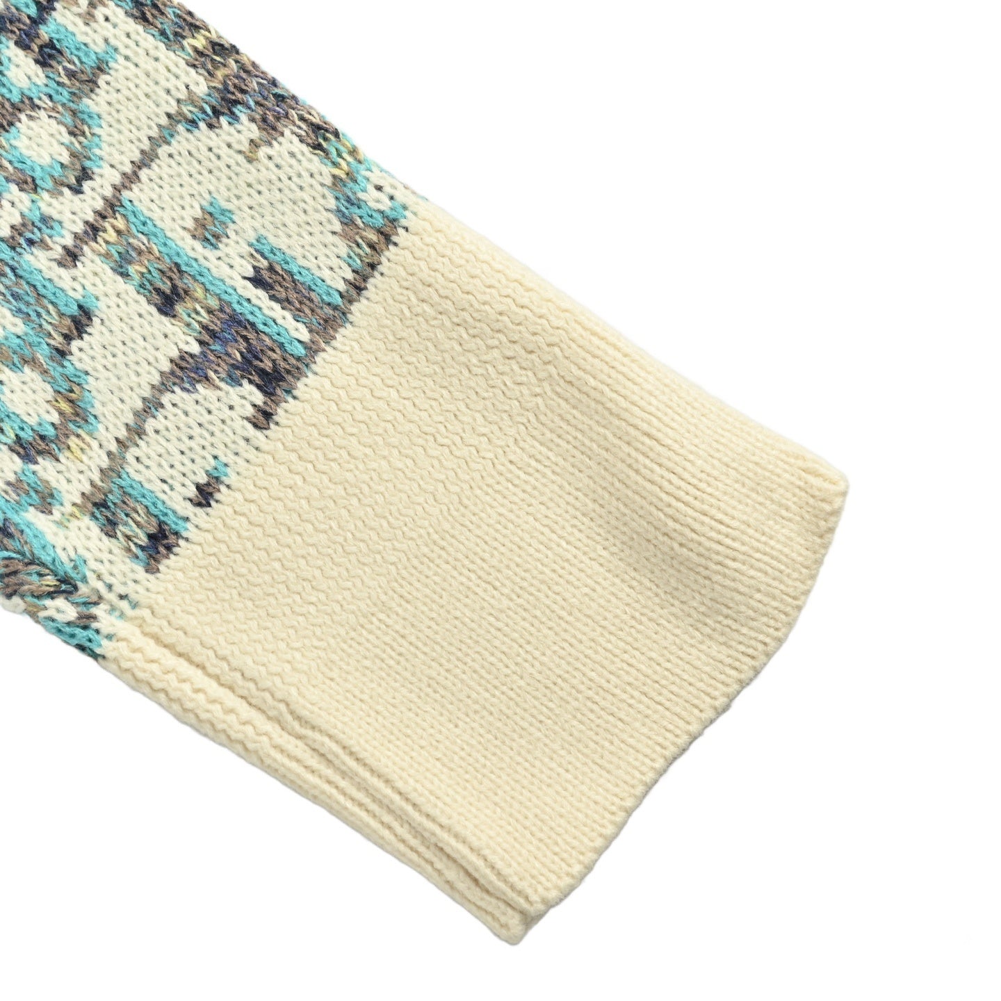 25Fw all-over print monogram jacquard cardigan sweater