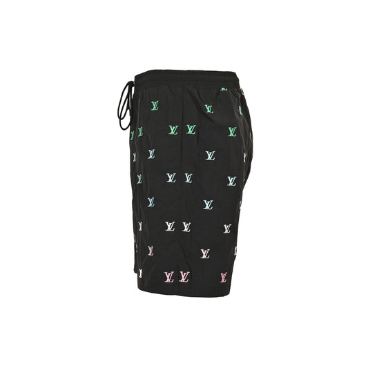 25ss gradient embroidered small label beach shorts
