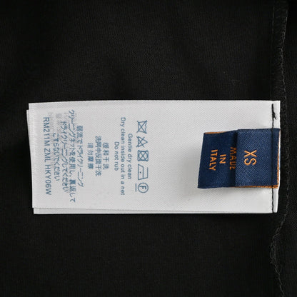 25ss front and back logo flocking print short sleeves