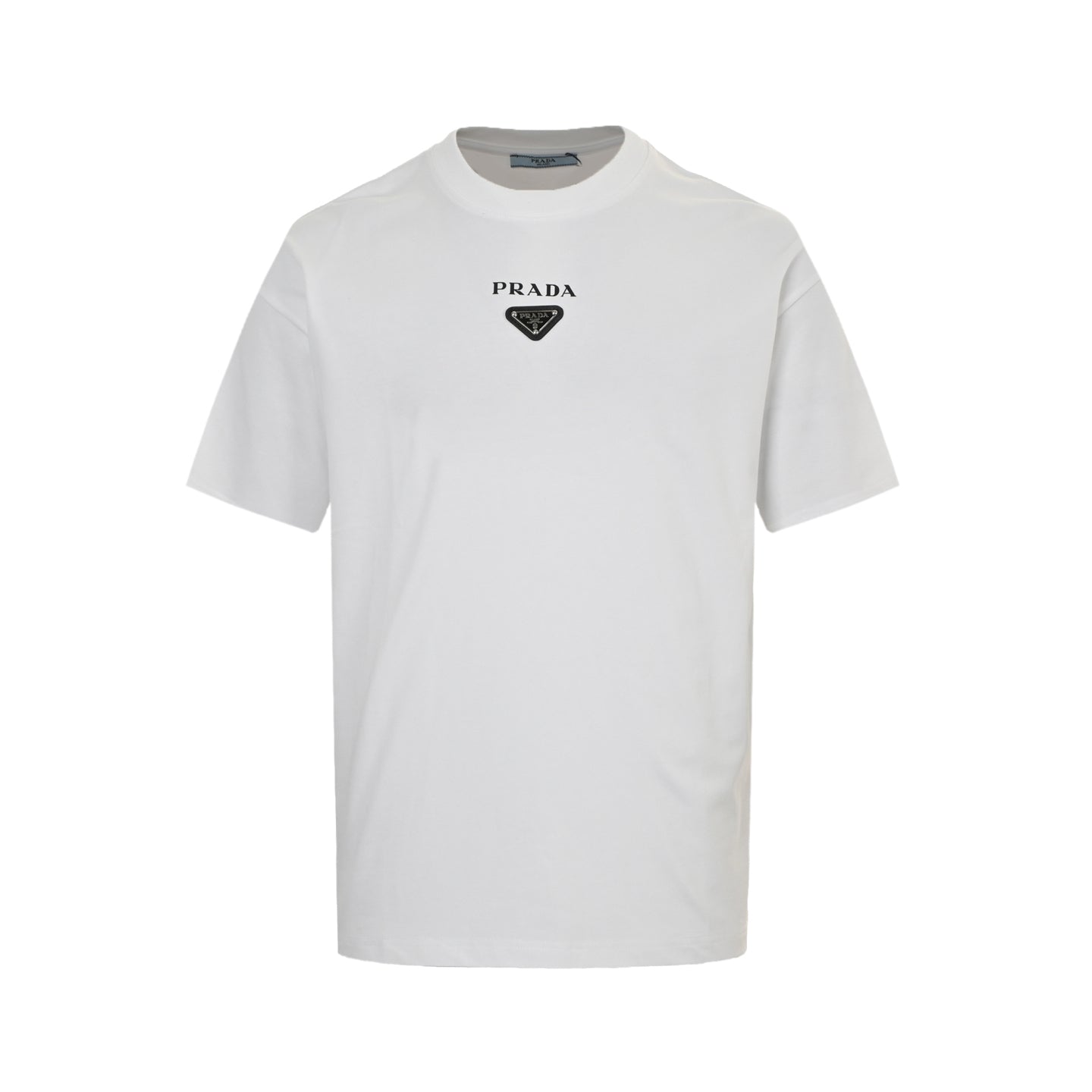 25 Short sleeves with triangle logo and letter print on the neckline