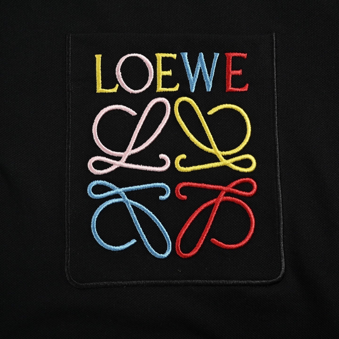 25ss pocket color embroidered Polo short sleeved shirt