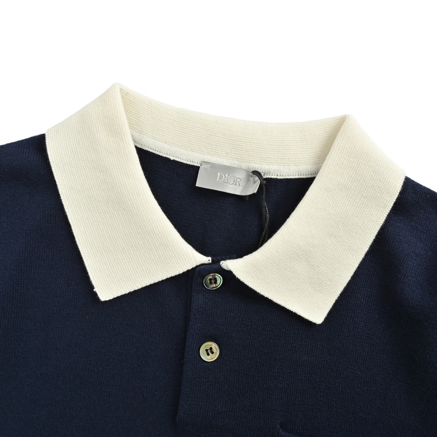 25ss Lily of the Valley Embroidery Knitted Polo Short Sleeve